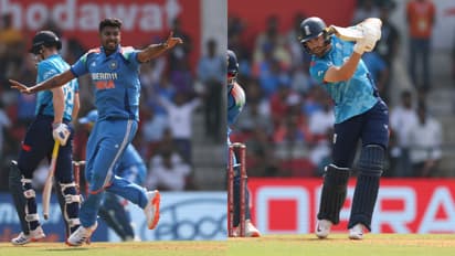 IND vs ENG, 1st ODI: Debutant Harshit Rana smashed for 26 runs by Phil Salt in an over (WATCH)