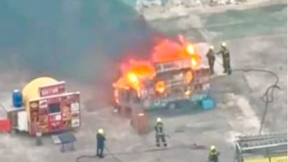 ബഹ്റൈനിൽ ഫുഡ് ട്രക്കിന് തീപിടിച്ചു, ആളപായമില്ല