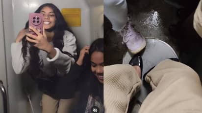 ട്രെയിൻ ടോയ്‍ലെറ്റിൽ യാത്ര ചെയ്യുന്ന പെൺകുട്ടികൾ, വീഡിയോയ്ക്ക് വൻവിമർശനം,  വൈറലായത് ആഘോഷിക്കുന്നുവെന്ന് മറുപടി