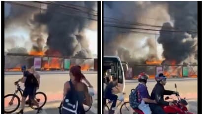 Two dead after plane crashes into vehicles on busy road in Brazil's Sao Paulo (WATCH)