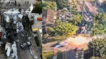 ടേക്ക് ഓഫിന് പിന്നാലെ വിമാനം റഡാറിൽ നിന്ന് കാണാതായി, പിന്നെ കണ്ടത് ദേശീയപാതയിൽ ബസിലേക്ക് ഇടിച്ച് കയറുന്നത്