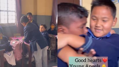 'ഇങ്ങനെ വേണം കുഞ്ഞുങ്ങളെ വളർത്താൻ'; കണ്ണ് നനയിക്കും വീഡിയോ, കൂട്ടുകാരന് പിക്നിക്കിന് പോകാൻ ഫണ്ടുമായി കുട്ടികൾ