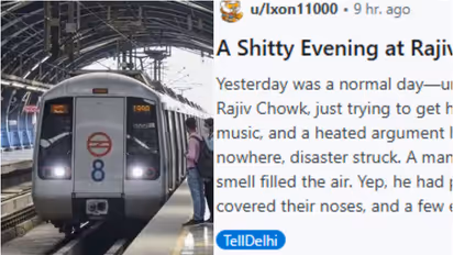 എവിടെ നിന്നോ ദുർഗന്ധം,ഒരാളുടെ മുഖമാകെ വിളറി, തൊട്ടടുത്തുള്ളവർ ദൂരേക്ക് മാറി; ദില്ലി മെട്രോയിലെ വൈറല്‍ പോസ്റ്റ്