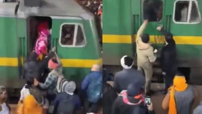 സ്ഥലമില്ല, തിരക്കോട് തിരക്ക്, ലോക്കോ കാബിനിൽ കയറി വാതിലടച്ച് യാത്രക്കാർ, വൈറലായി വീഡിയോ