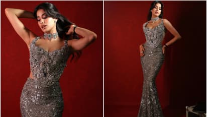 Janhvi Kapoor slays in 'Victorian Desi' embellished corset dress; Check out glam PHOTOS