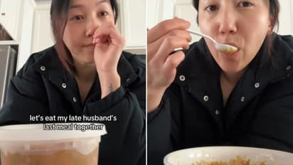 Woman eats Japanese curry cooked by her husband 2 years after his death, shares emotional video (WATCH)