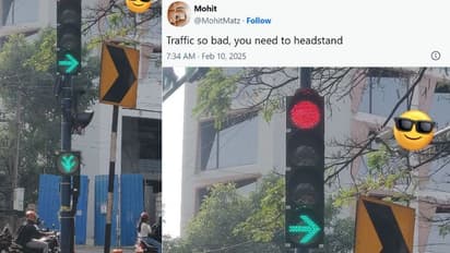 'Traffic so bad, you need to headstand!': Bengaluru's upside-down pedestrian signal sparks Internet laughter