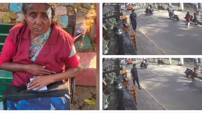 ഫോര്‍ട്ട് കൊച്ചിയില്‍ പാഞ്ഞെത്തിയ സ്കൂട്ടര്‍ ലോട്ടറിവില്‍പനക്കാരിയെ ഇടിച്ചു തെറിപ്പിച്ചു; സിസിടിവി ദൃശ്യങ്ങള്‍