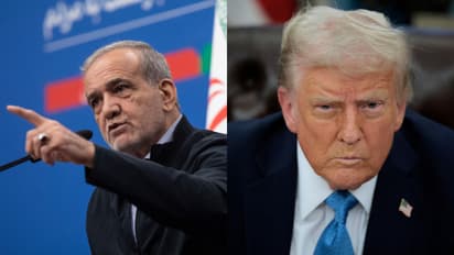 Iran President Masoud Pezeshkian accuses Trump of trying to bring country 'to its knees'
