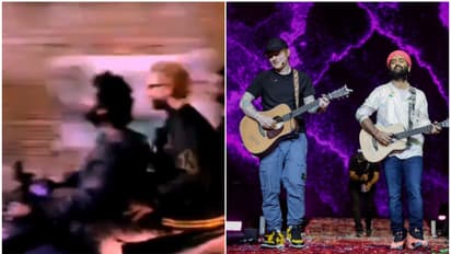 Arijit Singh takes Ed Sheeran for a ride on his scooty at his hometown Jiaganj; video goes VIRAL [WATCH]