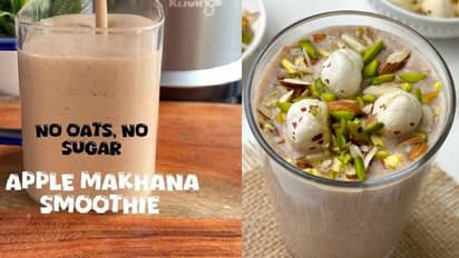 MAKHANA APPLE NUTS SMOOTHIE Recipe