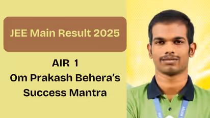 JEE Mains 2025: AIR 1 Om Prakash shares secrets behind his perfect 300/300 score (WATCH)