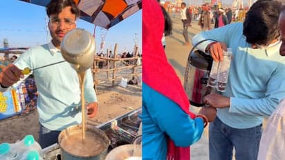 ഒറ്റദിവസം കൊണ്ട് ചായവിറ്റ് നേടിയ ലാഭം 5000 രൂപ, കുംഭമേളയിൽ നിന്നുള്ള യുവാവിന്റെ വീഡിയോ വൈറൽ