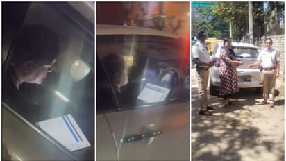 Peak Bengaluru moment! Woman drives while using laptop, cops say, 'Work from home not from car' (WATCH)