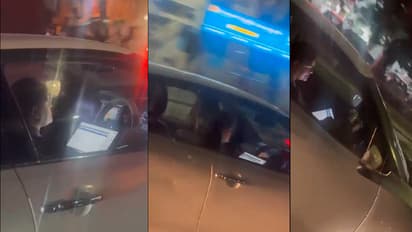 ವರ್ಕ್ ಫ್ರಮ್ ಕಾರ್, ಡ್ರೈವಿಂಗ್ ಜೊತೆ ಕೆಲಸ ಮಾಡಿದ ಬೆಂಗಳೂರು ಮಹಿಳೆಗೆ ಪೊಲೀಸರ ಉಡುಗೊರೆ