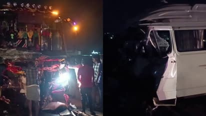 சபரிமலைக்கு சென்று திரும்பிய வேன் விபத்து.! பக்தர்கள் 3 பேர் துடி துடித்து பலி