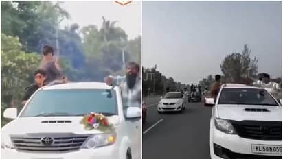 മലപ്പുറത്തെ കല്ല്യാണത്തിന് ആവേശം കൂടിപ്പോയി, കാറിൽ അഭ്യാസപ്രകടനം, ലൈസൻസ് കൂട്ടത്തോടെ സസ്പെൻഡ് ചെയ്ത് എംവിഡി