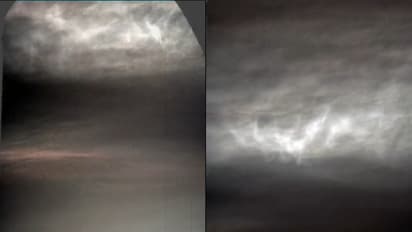 ചൊവ്വയ്ക്ക് മുകളിൽ തിളങ്ങുന്ന വർണ്ണ മേഘങ്ങൾ, അതിശയിപ്പിക്കും ദൃശ്യങ്ങളുമായി നാസയുടെ ക്യൂരിയോസിറ്റി റോവർ