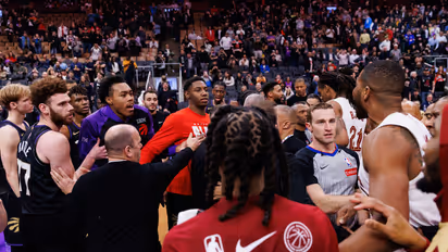 NBA 2025: Watch fight breaks out between Tristan Thompson and Toronto Raptors after ‘unethical dunk’