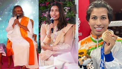 ಒಲಿಂಪಿಕ್ಸ್ ಸೋಲಿನಿಂದ ಕಂಗೆಟ್ಟ ಲವ್ಲಿನಾ; ಗೆಲುವಿಗೊಂದು ಅರ್ಥ ತಿಳಿಸಿಕೊಟ್ಟ ರವಿಶಂಕರ ಗುರೂಜಿ ಭೇಟಿ