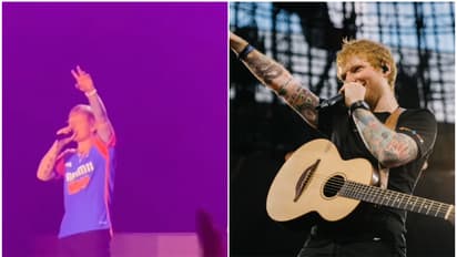 Ed Sheeran wears team India's Champion's trophy jersey at Gurugram concert [WATCH]