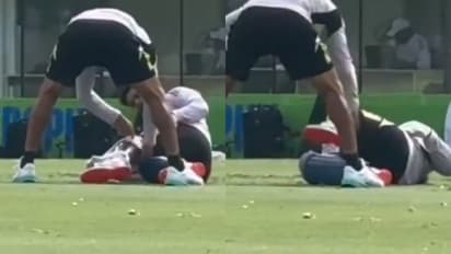 Champions Trophy 2025: Rishabh Pant in pain after being hit on knee during team's 1st training session (WATCH)