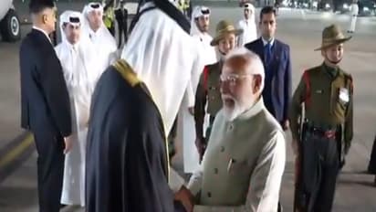 In a rare gesture, PM Modi receives Qatar Emir at airport (WATCH)