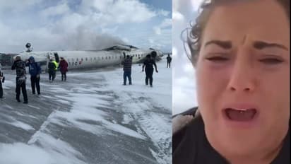 Toronto Plane Crash: 'আমি বেঁচে গেলাম!', দুর্ঘটনার ভয়াবহ ভিডিও শেয়ার করলেন যাত্রী