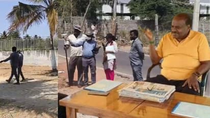 ಕೇಂದ್ರ ಸಚಿವ ಹೆಚ್.ಡಿ. ಕುಮಾರಸ್ವಾಮಿ ತೋಟದಲ್ಲಿ ಭರದಿಂದ ಸಾಗಿದ ಭೂ ಒತ್ತುವರಿ ಸರ್ವೇ ಕಾರ್ಯ