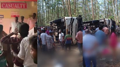 മൂന്നാറിൽ ടൂറിസ്റ്റ് ബസ് മറിഞ്ഞ് അപകടം; കോളേജ് വിദ്യാർഥി മരിച്ചു, ഒരാളുടെ നില ഗുരുതരം, നിരവധി പേർക്ക് പരിക്ക്