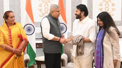 ഉപരാഷ്ട്രപതി  ജഗ്ദീപ് ധന്‍കറിനെ സന്ദർശിച്ച് മമ്മൂട്ടി