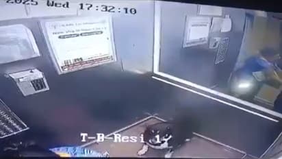 On CCTV, woman drags terrified 8-yr-old boy out of lift, assaults him after he objects to dog's entry (WATCH)