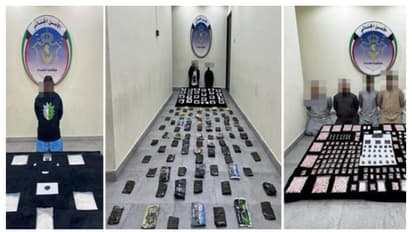 220,000 ദിനാർ വിലമതിക്കുന്ന 50 കിലോ ഹാഷിഷും ലഹരി വസ്തുക്കളും; വൻ മയക്കുമരുന്ന് വേട്ടയിൽ കുടുങ്ങിയത് 8 പേർ