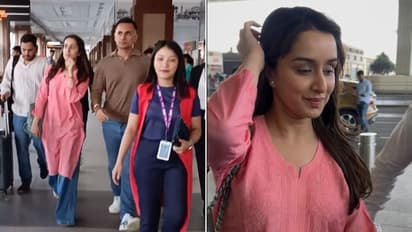 Shraddha Kapoor spotted with rumored boyfriend Rahul Modi at Mumbai airport [WATCH]