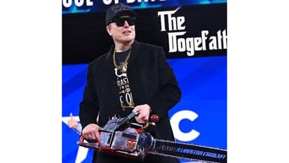 Elon Musk’s new X display picture: 'DOGEfather' look with a red chainsaw goes viral!
