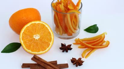 Orange peel as air freshener