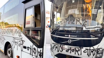 ಕರ್ನಾಟಕದ 2 ಕೋಟಿಯ ಅಂಬಾರಿ ಬಸ್‌ಗೆ ಮಸಿ ಬಳಿದ ಮಹಾರಾಷ್ಟ್ರ ನವನಿರ್ಮಾಣ ಸೇನೆ!