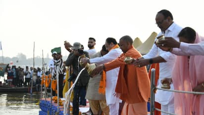 Mahakumbh 2025: JP Nadda and CM Yogi take holy dip at Triveni Sangam, pray for public welfare