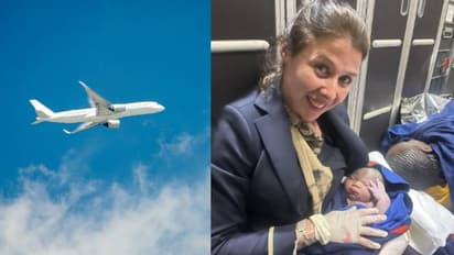 കരുതലായ ജീവനക്കാരിക്ക് അഭിനന്ദന പ്രവാഹം, വിമാനം പറന്നുപൊങ്ങിയ ഉടനെ വേദന, കുഞ്ഞിന് ജന്മം നൽകി യുവതി