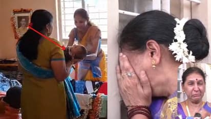 ರೇಣುಕಾಸ್ವಾಮಿ ಮಗನಿಗೆ ಶಶಿಧರಸ್ವಾಮಿ ಎಂದು ನಾಮಕರಣ; ಮಗನನ್ನು ನೆನೆದು ಗೋಡೆಗೆ ಒರಗಿ ಕಣ್ಣೀರಿಟ್ಟ ತಾಯಿ!