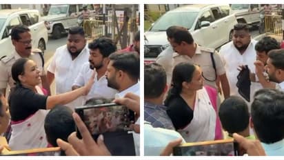 ആശാപ്രവർത്തകരുടെ പ്രശ്നങ്ങൾ പരിഹരിക്കാത്തതിൽ പ്രതിഷേധം; മന്ത്രി വീണ ജോർജിനെ കരിങ്കൊടി കാണിച്ച് യൂത്ത്കോൺ​ഗ്രസ്