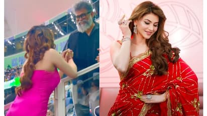 ಇಂಡಿಯಾ-ಪಾಕ್ ಮ್ಯಾಚ್‌ನಲ್ಲಿ ಅಪರೂಪದ ದೃಶ್ಯ,  ಡೈರೆಕ್ಟರ್ ಸುಕುಮಾರ್‌ ಜತೆ ಕಾಣಿಸಿಕೊಂಡ ಊರ್ವಶಿ ರೌಟೇಲಾ