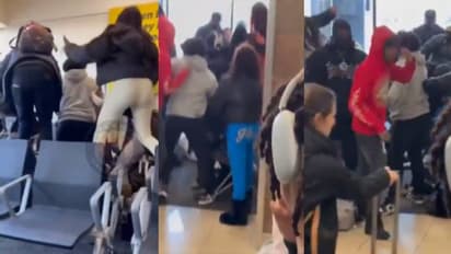 തല്ല്, ചവിട്ട്, കസേരയിൽ കയറിനിന്ന് വരെ ഇടി; അറ്റ്ലാന്റ എയർപോർട്ടിൽ പൊരിഞ്ഞ വഴക്ക്, സംഘർഷം, വിമർശനം