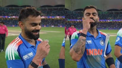 ಅನುಷ್ಕಾ ಮೇಲೆ ಕೊಹ್ಲಿಗೆ ಅದೆಷ್ಟು ಪ್ರೀತಿ! ಪಾಕ್ ಎದುರು ಶತಕ ಸಿಡಿಸಿ ರಿಂಗ್‌ಗೆ ಕಿಸ್‌ ಕೊಟ್ಟಿದ್ದೇಕೆ ವಿರಾಟ್?