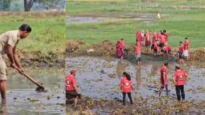 മുക്കത്തിന്റെ സ്വന്തം 'ഫയര്‍ ഫാര്‍മേഴ്‌സ്', തരിശ് വയലില്‍ കൃഷിയിറക്കി അഗ്നിരക്ഷാ സേന 