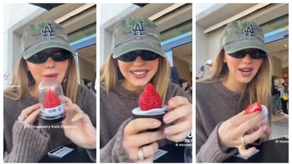 വെറുമൊരു സ്ട്രോബെറിക്ക് വില 1,600 രൂപ; അതിന് പിന്നിലൊരു കാരണമുണ്ടെന്ന് യുവതി, വീഡിയോ വൈറൽ 