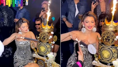VIDEO: Urvashi Rautela celebrates her 31st birthday in REAL diamonds studded gown-WATCH