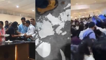 Chaos at MP Investors Summit: Viral video shows attendees clashing over food (WATCH)