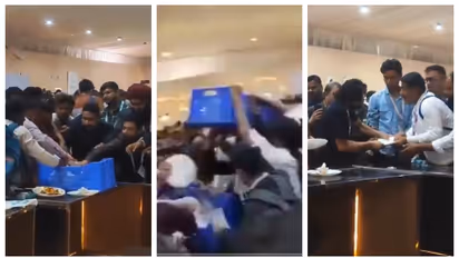 മധ്യപ്രദേശ് ആഗോള നിക്ഷേപക ഉച്ചകോടിക്കിടെ ഭക്ഷണ പാത്രത്തിന് വേണ്ടി പൊരിഞ്ഞ അടി; വീഡിയോ വൈറൽ