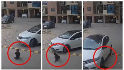 കളി കണ്ട് ഗ്രൗണ്ടിലിരിക്കുന്ന അഞ്ച് വയസുകാരനെ ഇടിച്ചിട്ട് രക്ഷപ്പെടുന്ന യുവതി; സിസിടിവി വീഡിയോ വൈറൽ